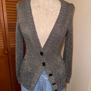 J. Crew silver Textured Sweater